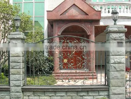 2015 Top-selling galvanized hand forged iron art fence