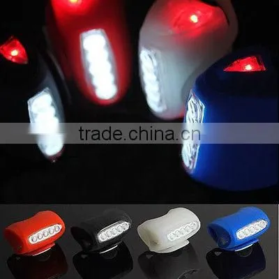 Logo print silicone outdoor led bike light