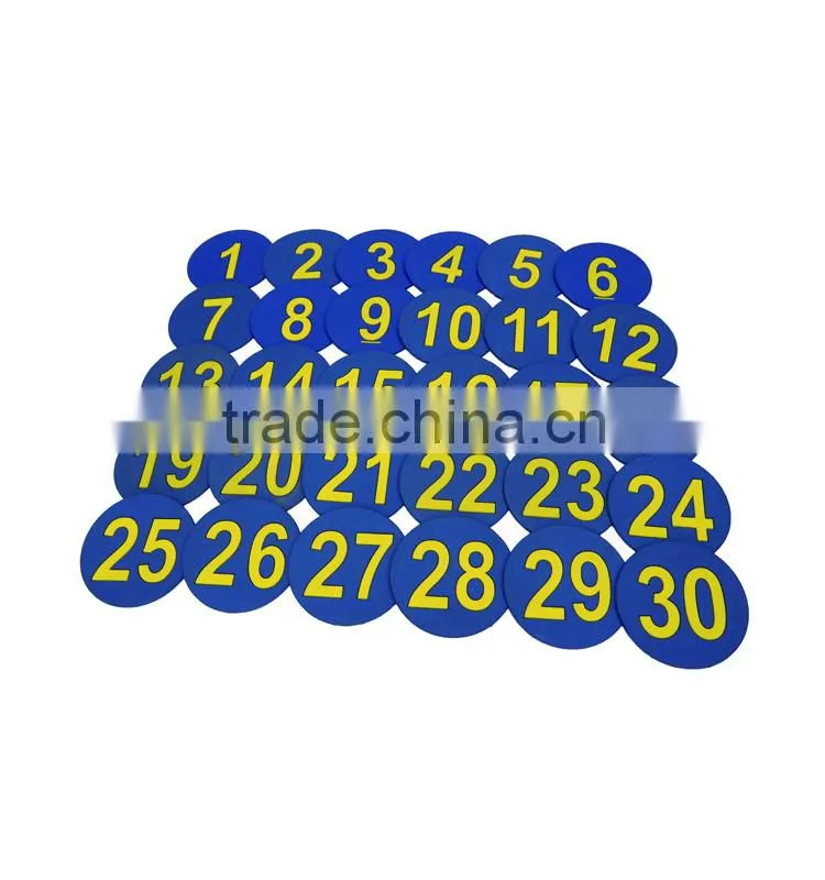 2016 Hot selling teaching aid toy nunber round mart mat