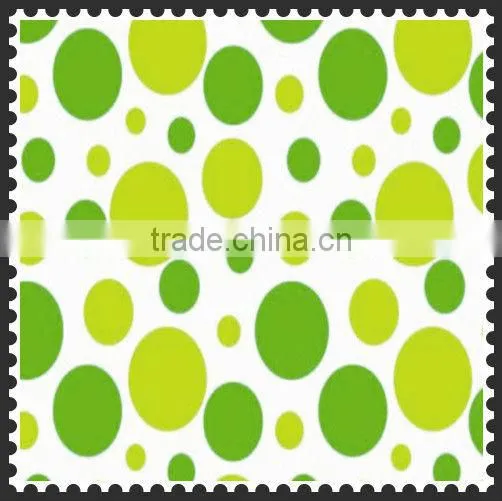 Polka dots printed taffeta fabric