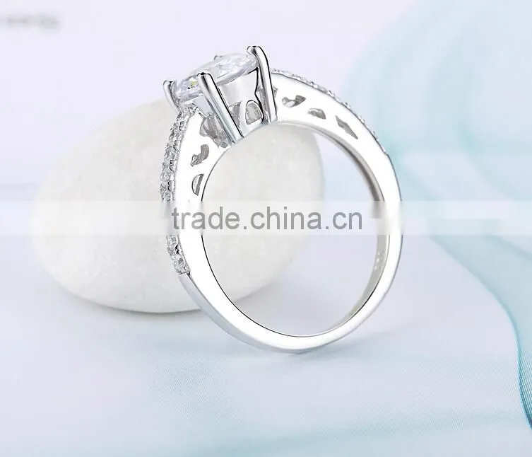 Wholesale cz diamonds 925 sterling silver rings jewelry fashion