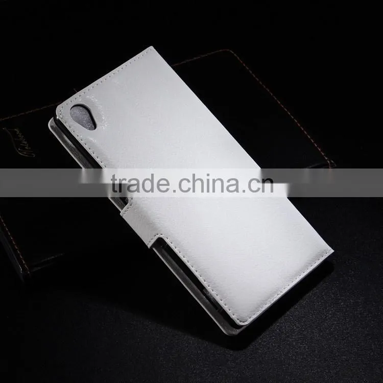 Hot Selling Funky Mobile Phone Leather Flip Wallet Case For Sony Xperia Z3 Ultra