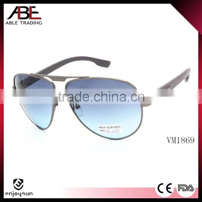 2016 unique retro classic uv400 lens polarized quality sun glasses metal sunglasses eyewear wholesale OEM