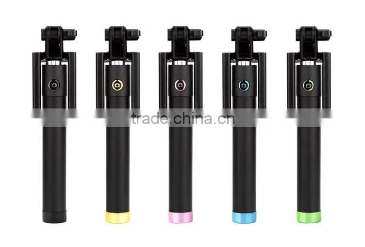 2015 Generation 3 Preminum Selfie Stick With Bluetooth Control Monopod With Fold Clip