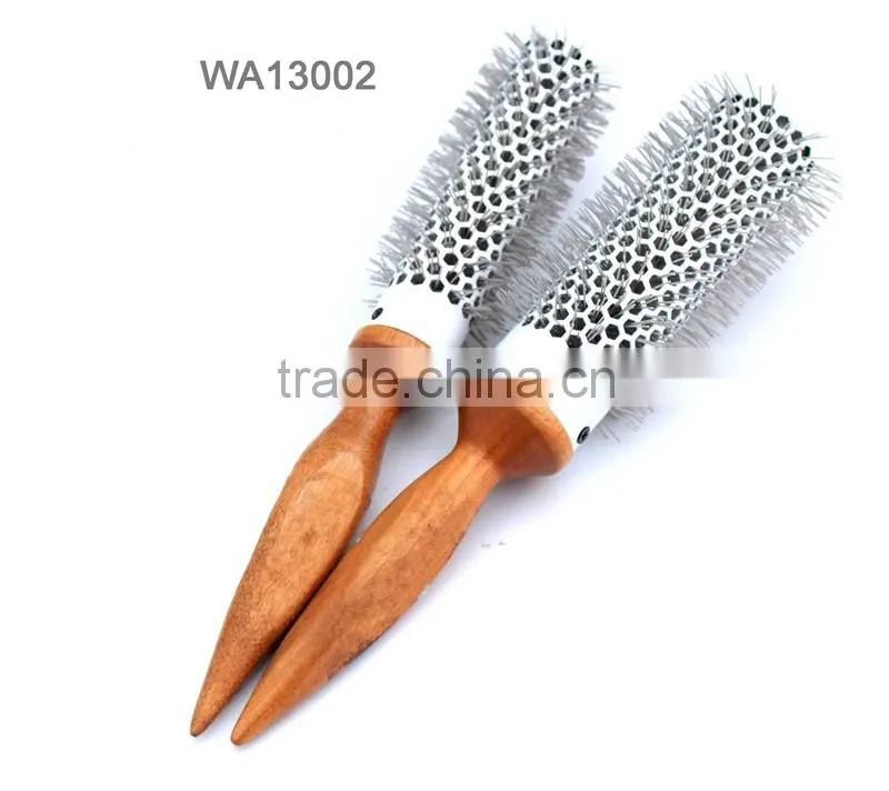 wooden hair brush for kinky curly hair