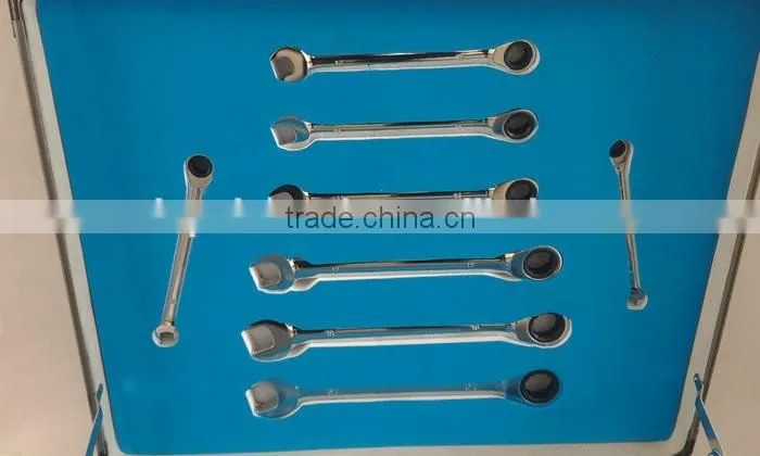 13 Pcs Aluminium Case Combination Ratchet Wrench Set