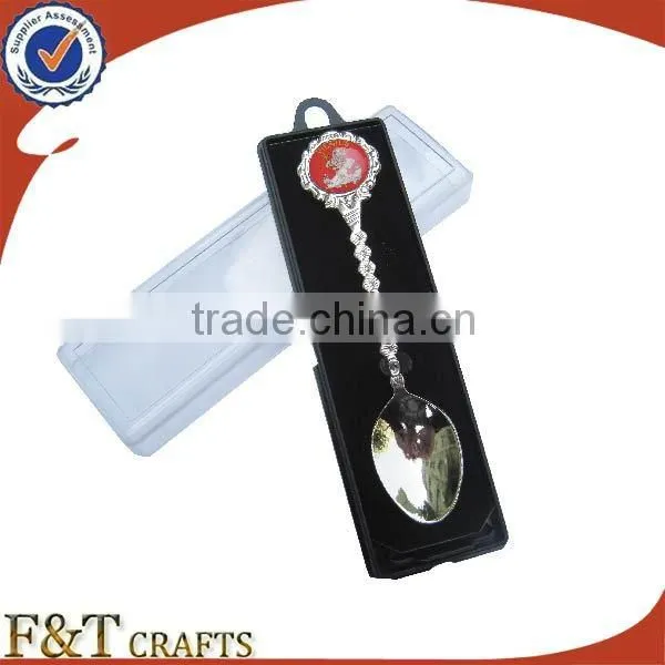 Bulk cheap custom party item blank antique metal souvenir spoon