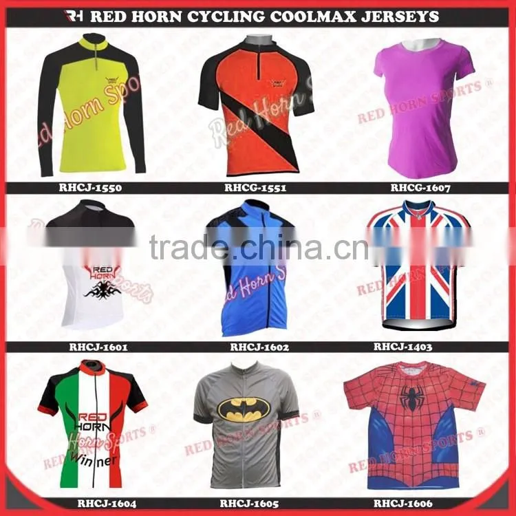 Mens Short Sleeve Cycling Coolmax Jersey, Breathable Cycling Jersey