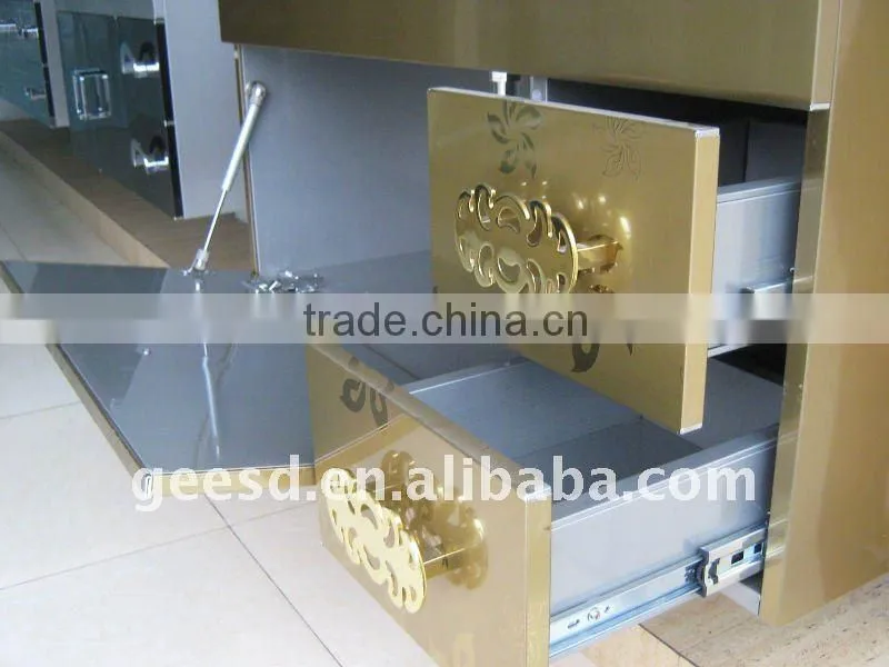 newest design golden stainless steel bathroom cabinet GD1002