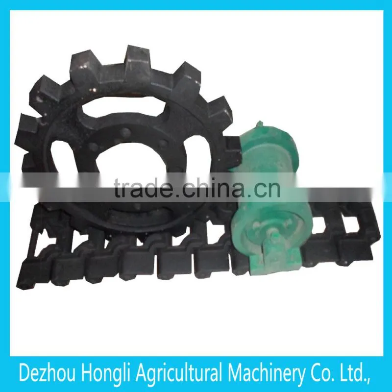 Tracked chassis for agricultral machinery