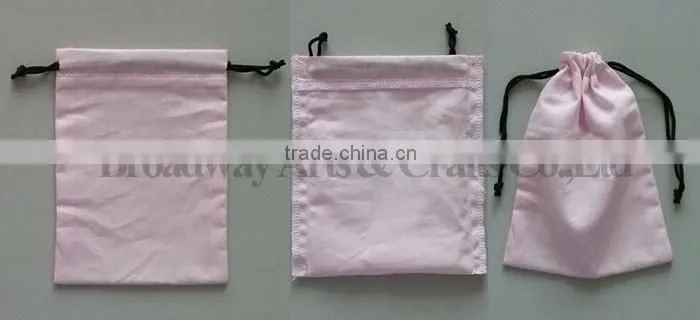 Custom cotton fabric shoe bags with embroidery logo