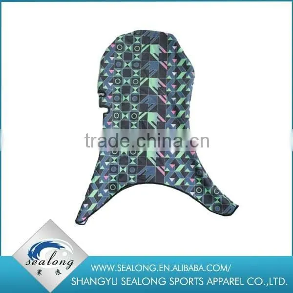Cheap print polyester swimming cap for adult