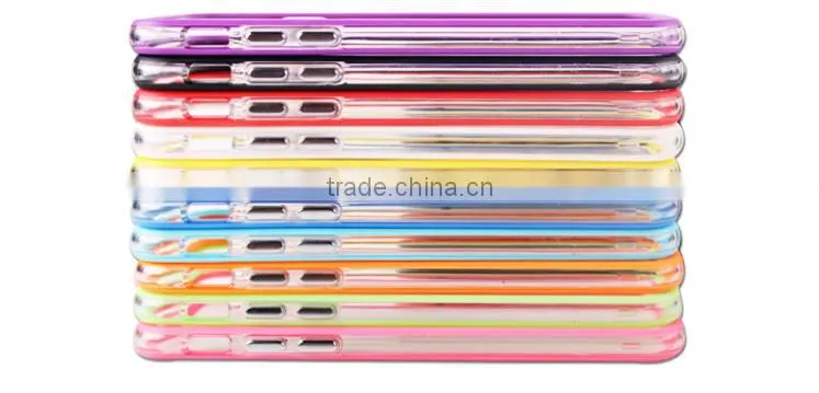 The latest for iphone6 6 plus intermediate transparent shell border protection using TPU + PC materia mobile phone for case