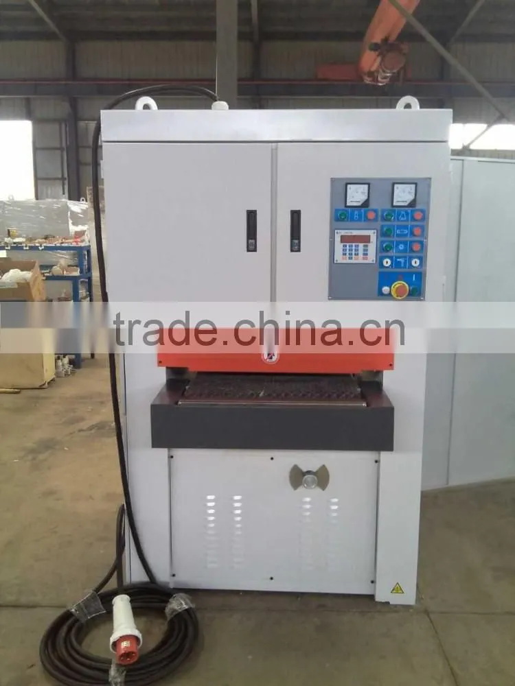 Two heads wide belt sander machine