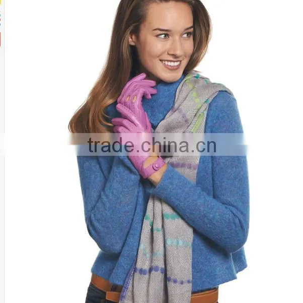 Women's Open Leather Driving Motorcycle Leather Gloves