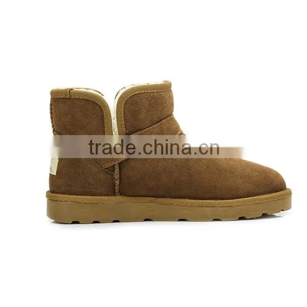Classic ankle winter fur boots for men