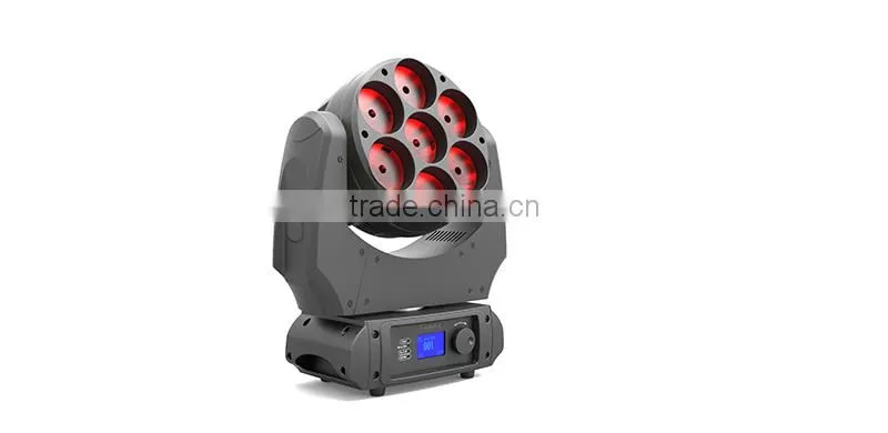 LED Moving Head Light / LED Effect Light / LED Beam Light / LED Pixel Light 7x12W 4in1 RGBW