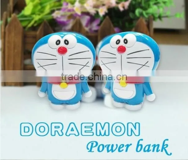Factory Wholesales Cute Doraemon Power Bank Doraemon Mobile Charger