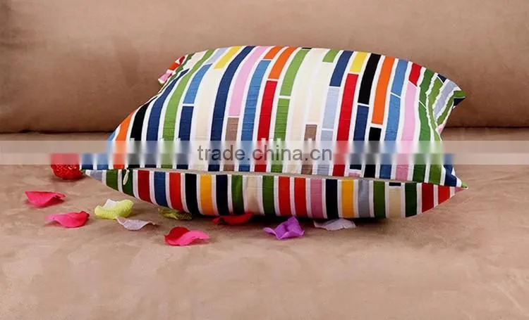 2015 color stripe pure cotton pillowcases Creative home hold pillow