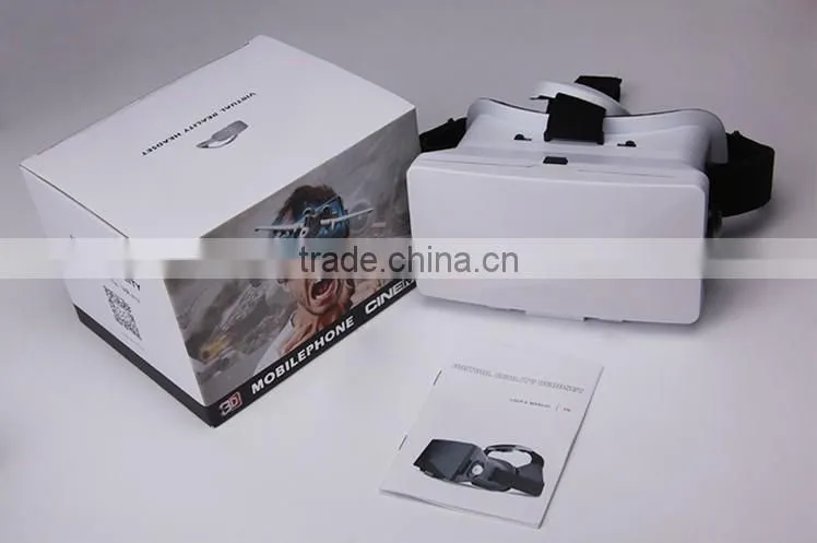 2016 Hot Trending Portable Real Virtual Cardboard 3D VR Box Glasses for Home Audio Video