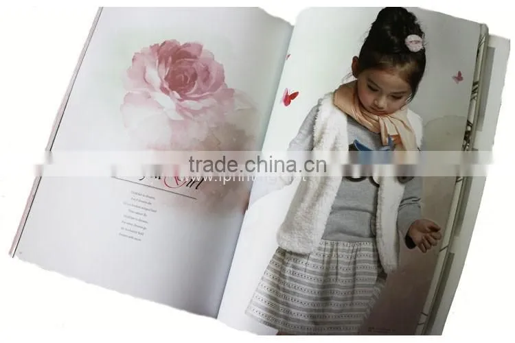 Hot stamping embossing softcover fashion photo album printing