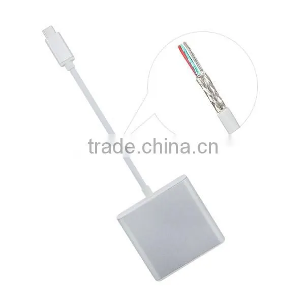 2016 newest design usb3.1 type c hub adapter for laptop