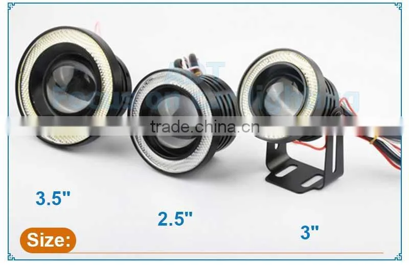 Car White Angel Eye LED COB DRL, Halo Ring cob led white for universal cars