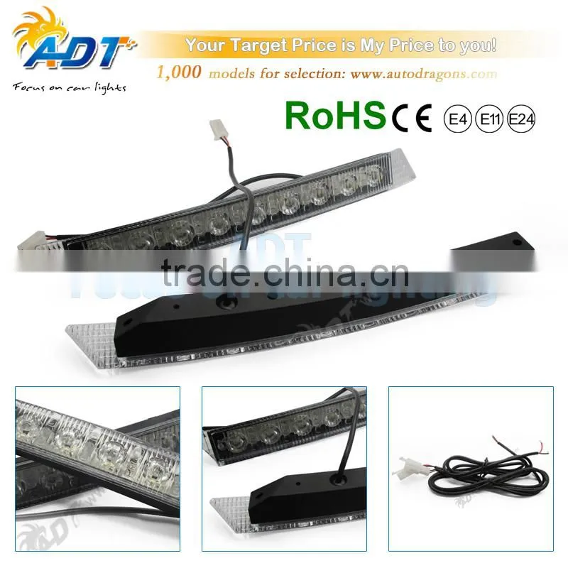 2x Car Light 9LED DRL Fog Driving Daylight Daytime Running LED White Head Lamp W