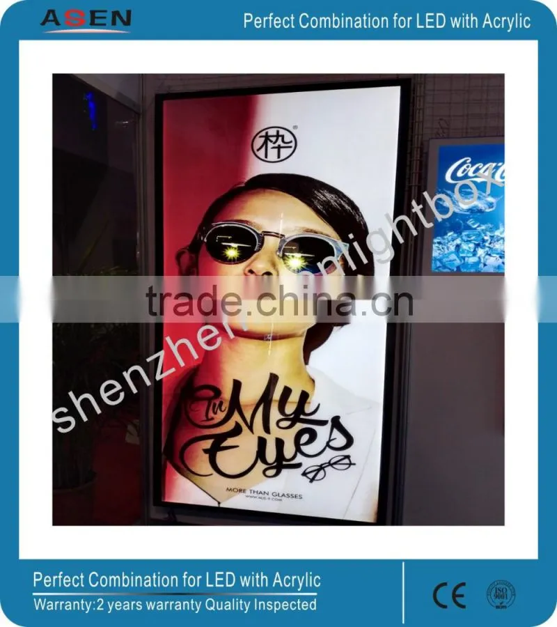 18mm LED Light Box Backlit Magnetic Light Box Advertising LED Light Frame