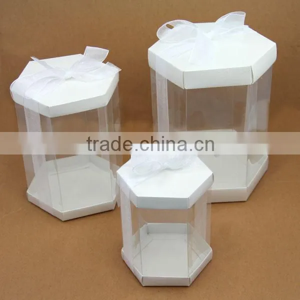 gold high-end paper packaging box with PVC
