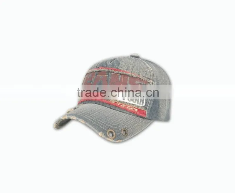 OEM cheap fashion jean fabric best quality baseball caps wholesale