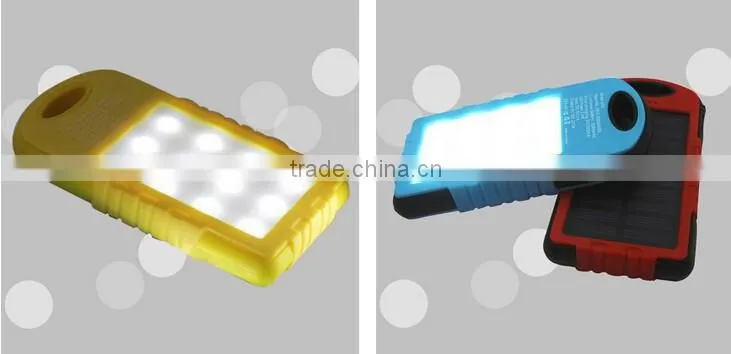 valued waterproof dirtproof 5000 mAh stockproof solar power bank