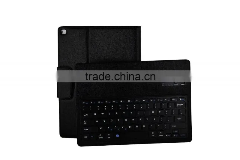 2016 new tablet pc bluetooth keyboard for ipad pro 12.9" PU leather removable keyboard case