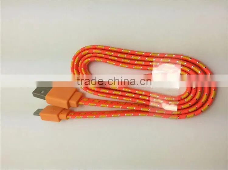 2016 new model nylon braided usb cable