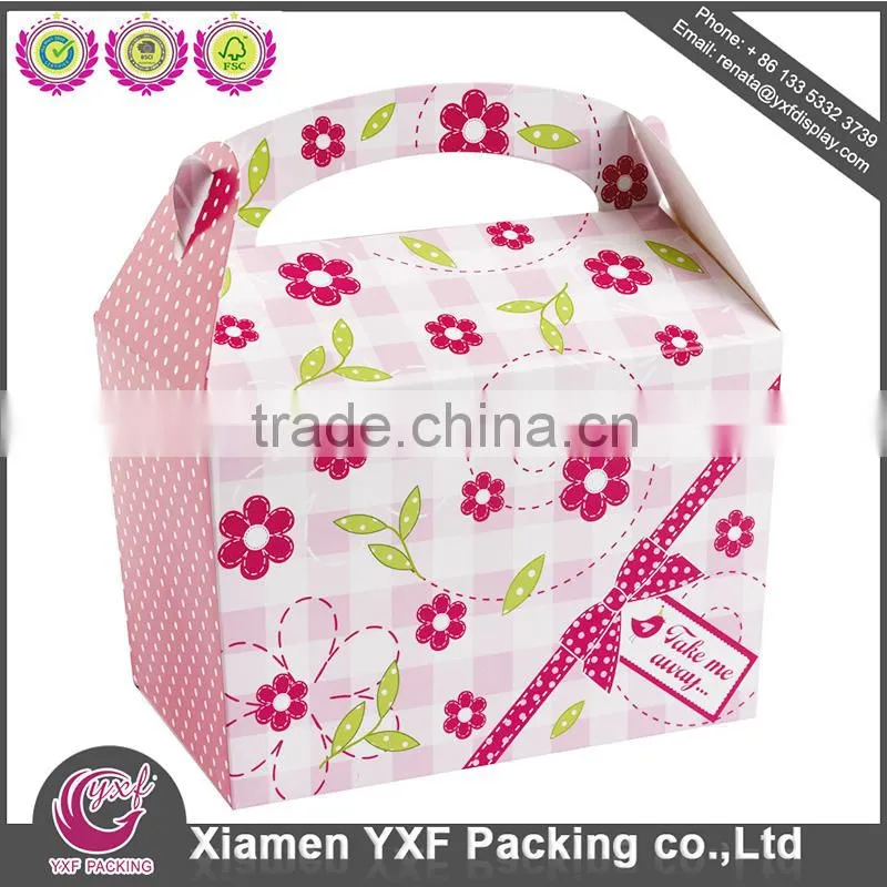 Christmas Party white paper box + White Ribbon
