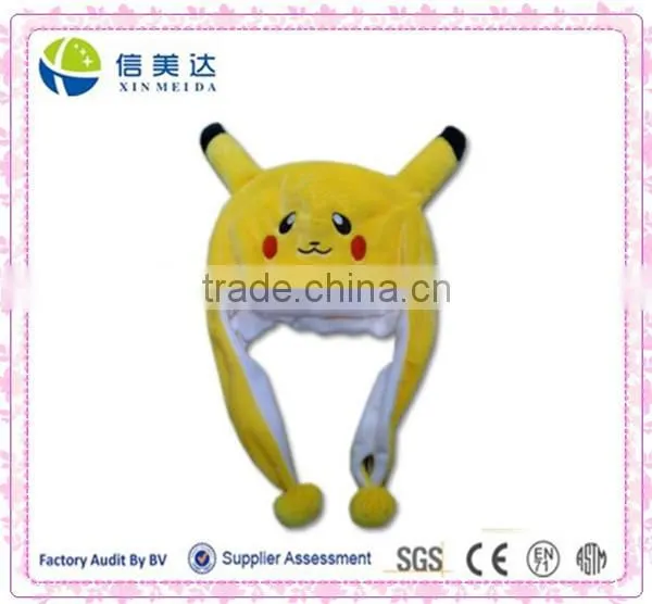 Pokemon Pikachu cartoon Plush Hat with Ear Flap