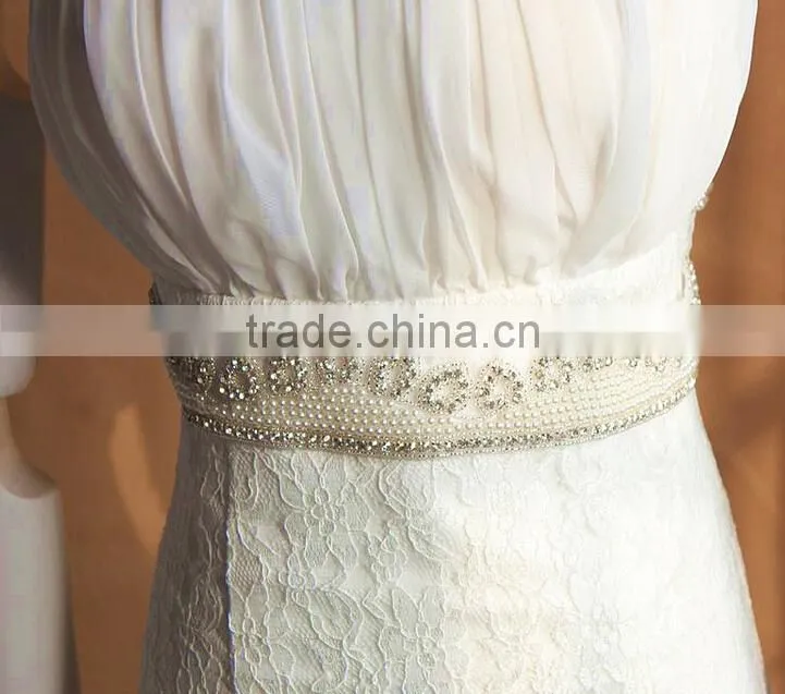 Crystal Beaded Wedding Accessories Rhinestone Wedding Dress Belt Bridal Sash