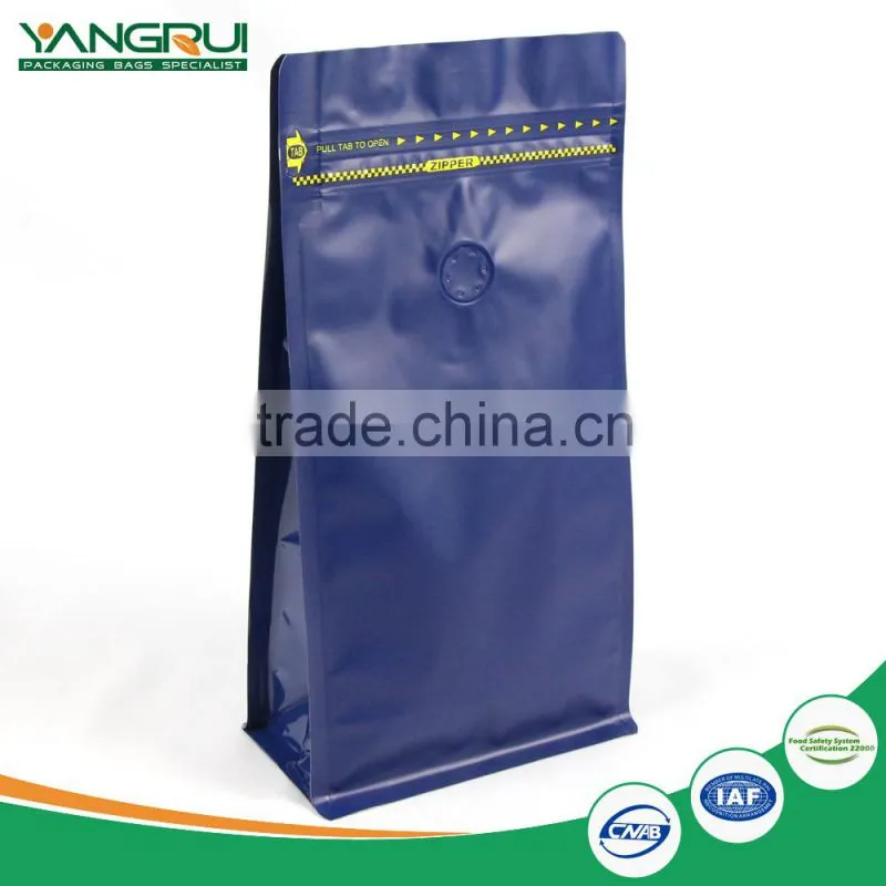 side zipper flat bottom bag laminated foil pouch