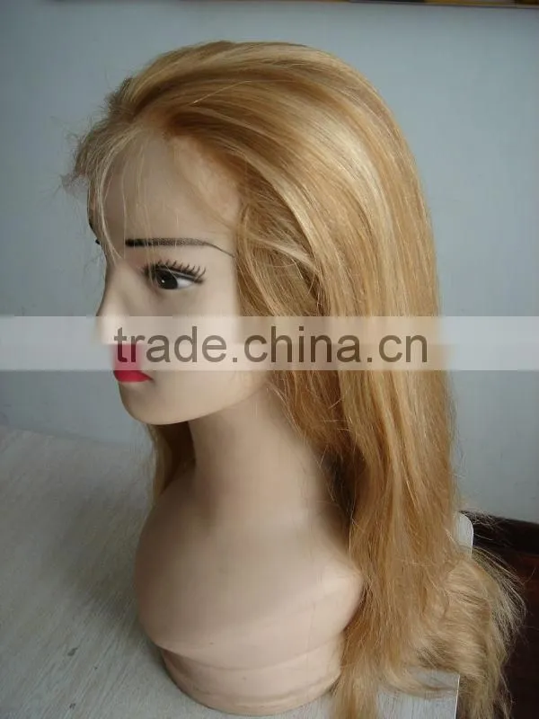 beautiful straight blonde remy human hair full lace wig