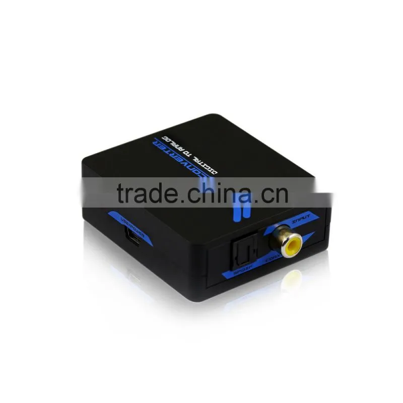 Hot selling digital to analog audio converter for home theater with 3.5mm jack support