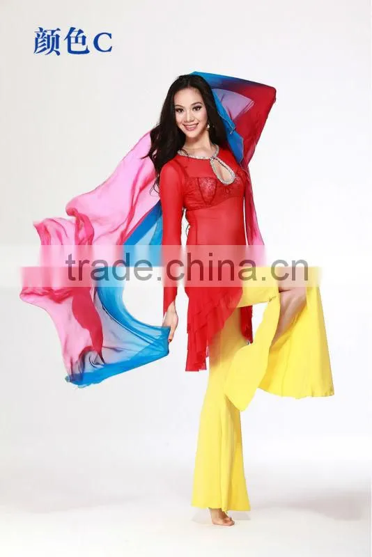 Hot Belly Dancing Veil, New Real Silk Sexy India Belly Dance scarf,Performance Dress Scarf Veil (SJ003)