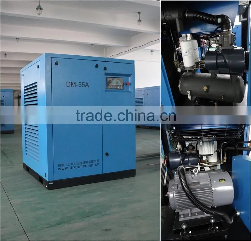 55KW 8-13bar Variable Frequency Rotary Screw Air Compressor