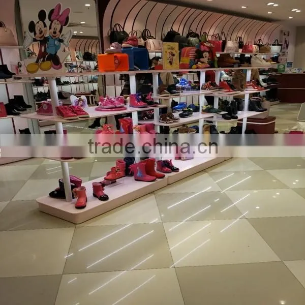 wooden handbag and shoe display stand and shelf
