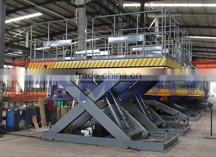 3.5ton Warehouse hydraulic scissor loading dock lift platform