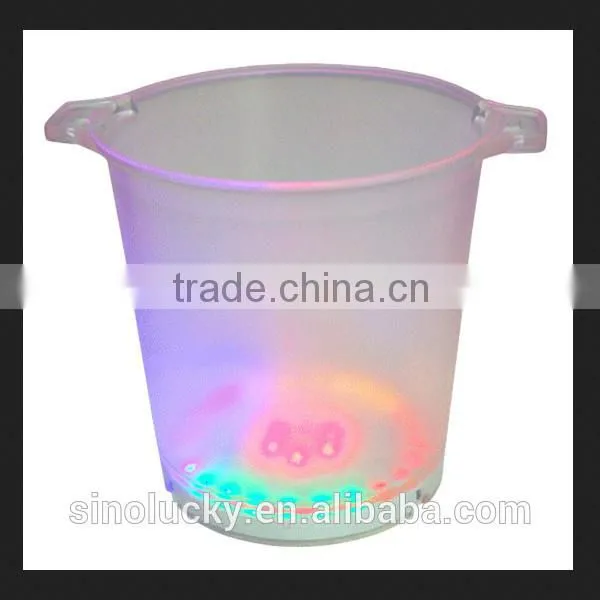 Custom acrylic transparent portable led ciroc ice bucket for bar display