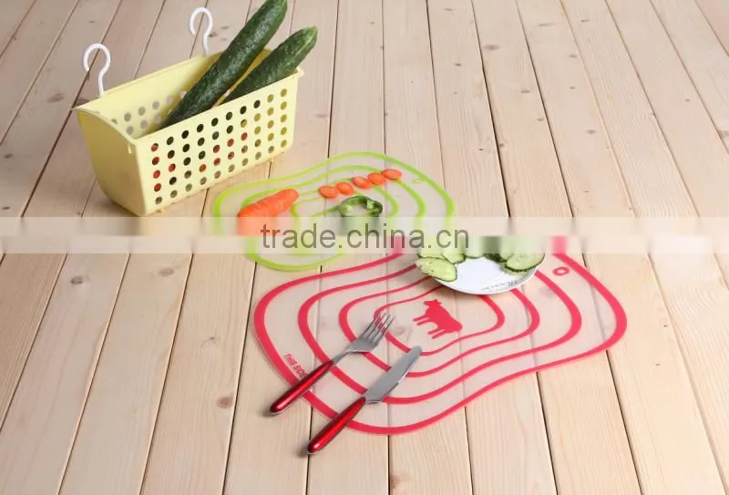 foldable flexible plastic pp kitchen cutting board
