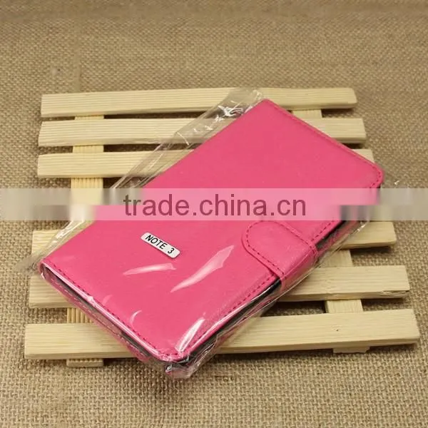 High Quality Leather Holster Card Wallet Folio Stand Flip Case Cover for Samsung GALAXY Note3 N9000
