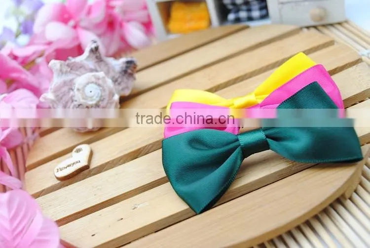 high quality satin ribbon bow for bottle decoration