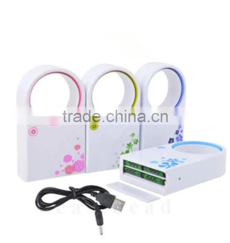 Promotion Gift For Summer USB Mini Portable Bladeless Fan Refrigeration Desktop No Noise Air Conditioner