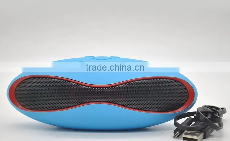 Hot Sale LEDFlashing Light Rugby Shape Portable Mini Bluetooth Speaker